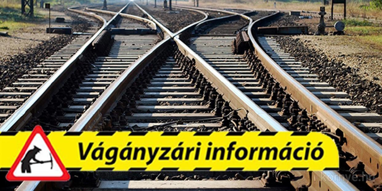 Két napig vonatpótló autóbuszok közlekednek