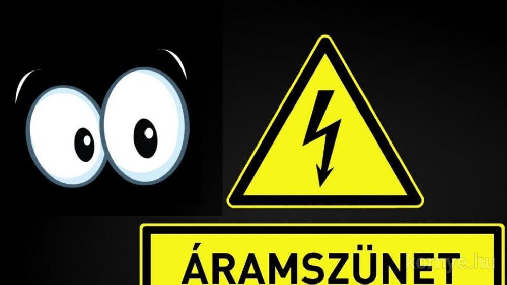 Tervezett áramszünet