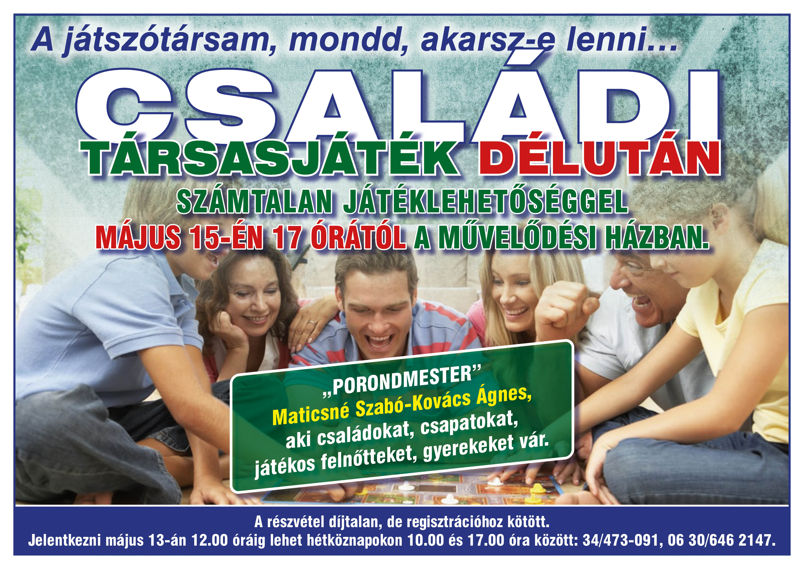 Családi társasjáték délután