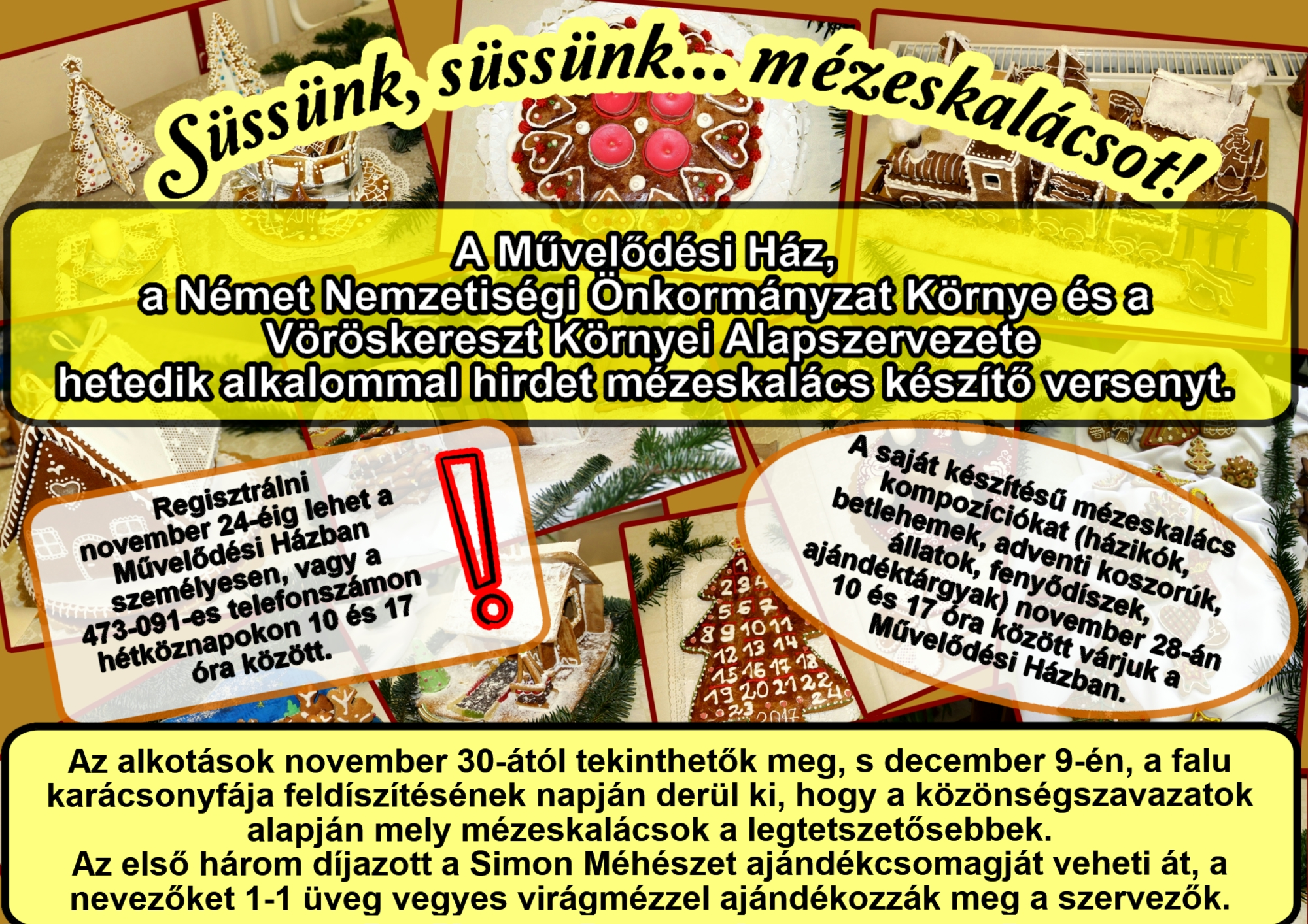 Süssünk, süssünk... mézeskalácsot!